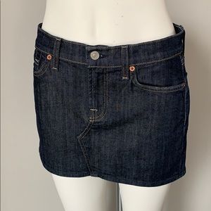 7 for all mankind dark denim mini skirt Roxy 27